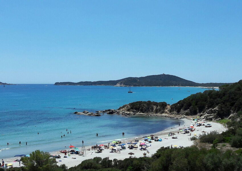 Ferienwohnung in erster Reihe mit Panorama-Meerblick in Villasimius