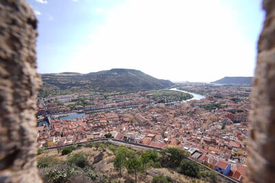 Blick auf Bosa