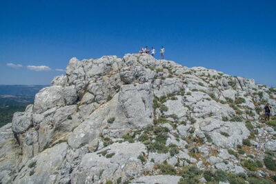 Gipfelsturm in den Monte Albo.