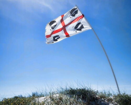 Die Sardinien Flagge wird “Bandiera dei Quattro Mori” genannt.
