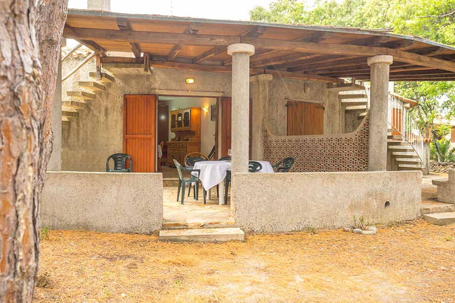 Bungalow direkt am Strand und im Wald - Nr. 191/2 - Terrasse